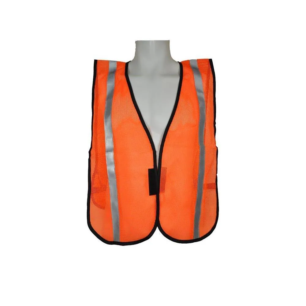 3A Safety - A1204 - All Purpose Open Weave Mesh Safety Vest - 1" Vertical Stripes
