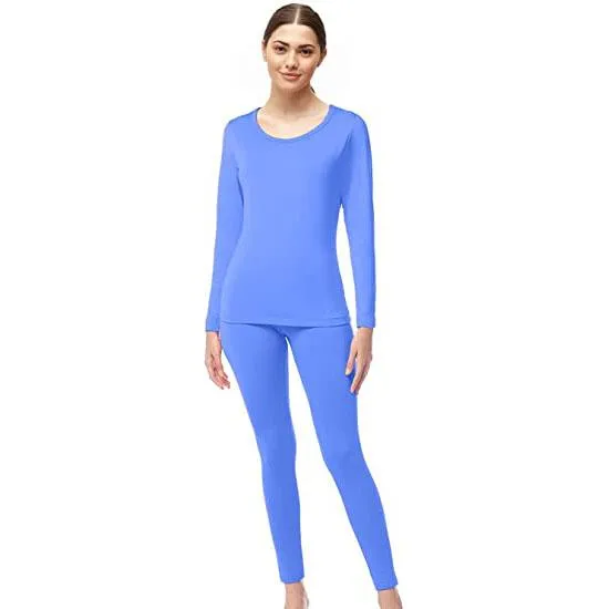 4-Piece Set: Women's Ultrasoft Microfiber Fleece Thermal