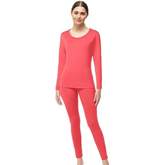 4-Piece Set: Women's Ultrasoft Microfiber Fleece Thermal