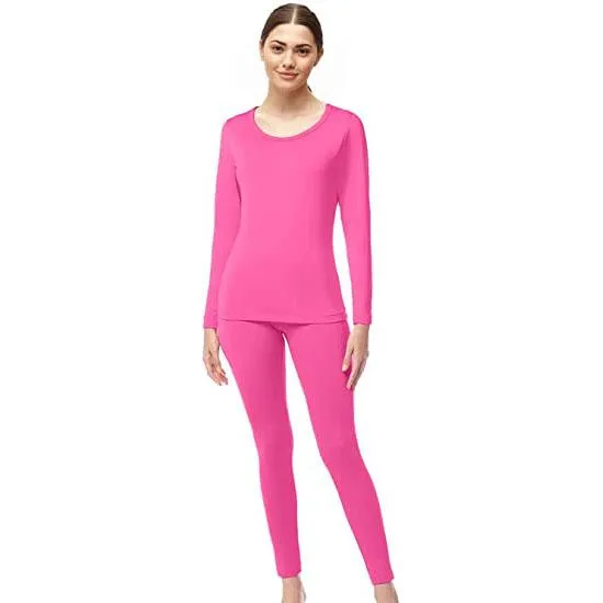 4-Piece Set: Women's Ultrasoft Microfiber Fleece Thermal
