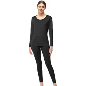 4-Piece Set: Women's Ultrasoft Microfiber Fleece Thermal