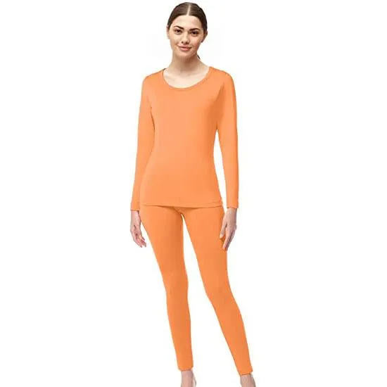 4-Piece Set: Women's Ultrasoft Microfiber Fleece Thermal