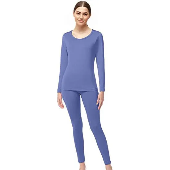 4-Piece Set: Women's Ultrasoft Microfiber Fleece Thermal
