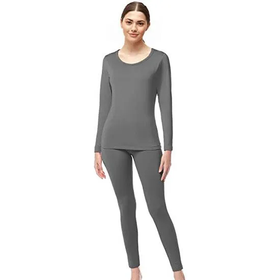 4-Piece Set: Women's Ultrasoft Microfiber Fleece Thermal