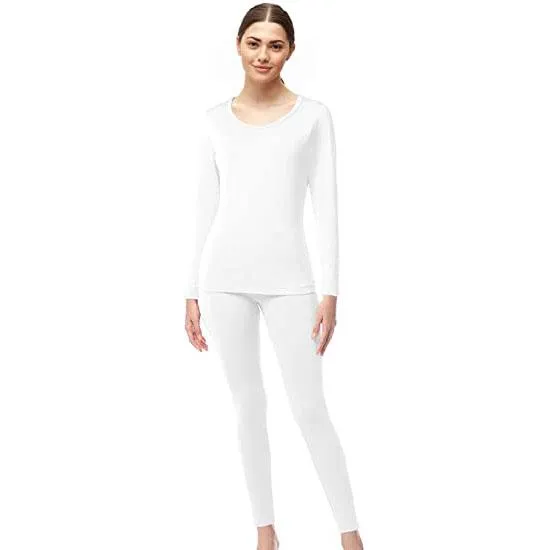 4-Piece Set: Women's Ultrasoft Microfiber Fleece Thermal