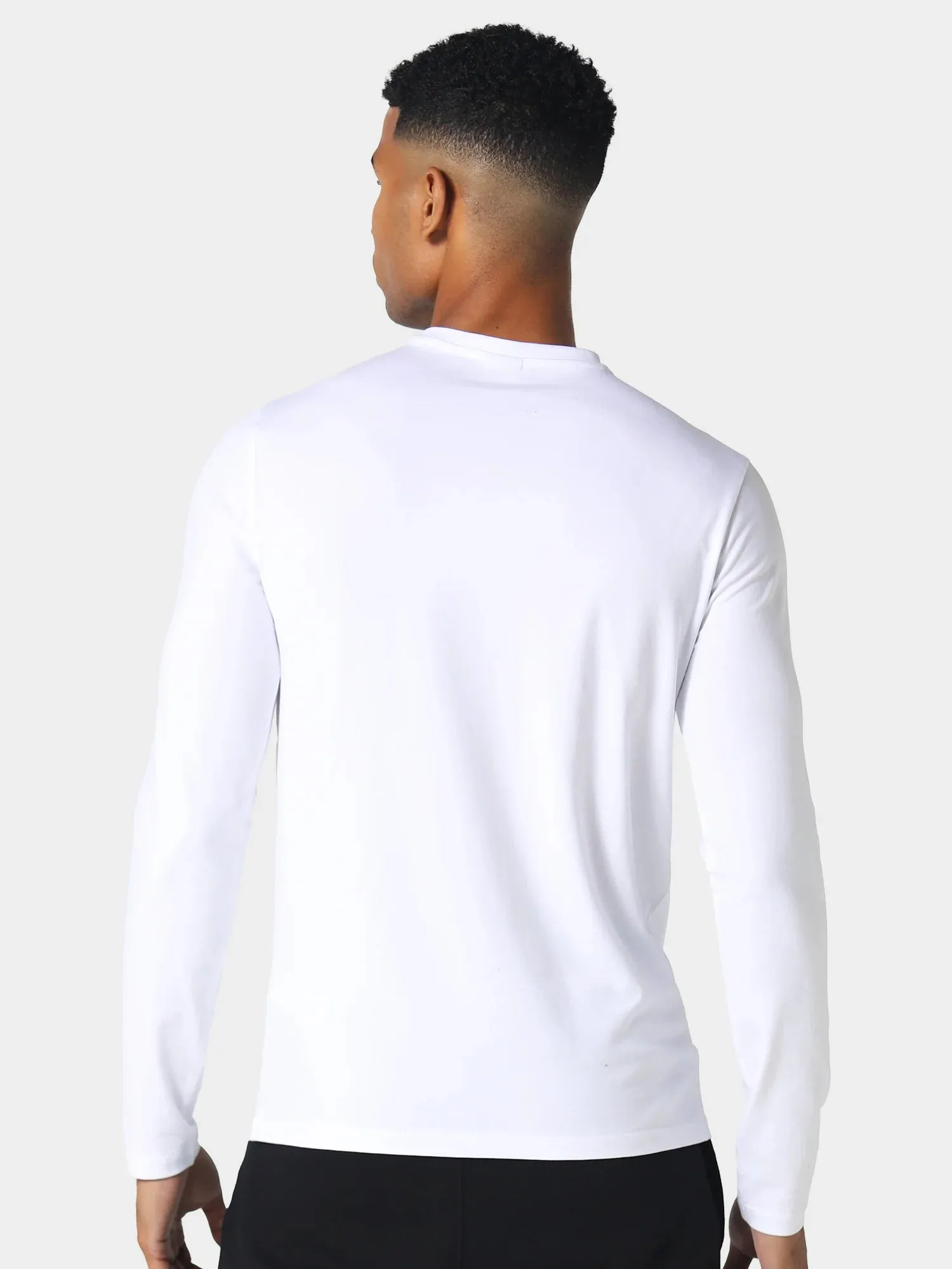 883 Police Highgate White Long Sleeve T-Shirt