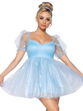 Adult Babydoll Organza Dress -  4  Solid Colors