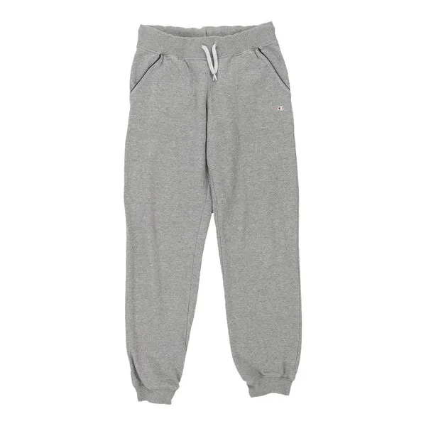 Age 11-12 Champion Joggers - Large Grey Cotton Blend