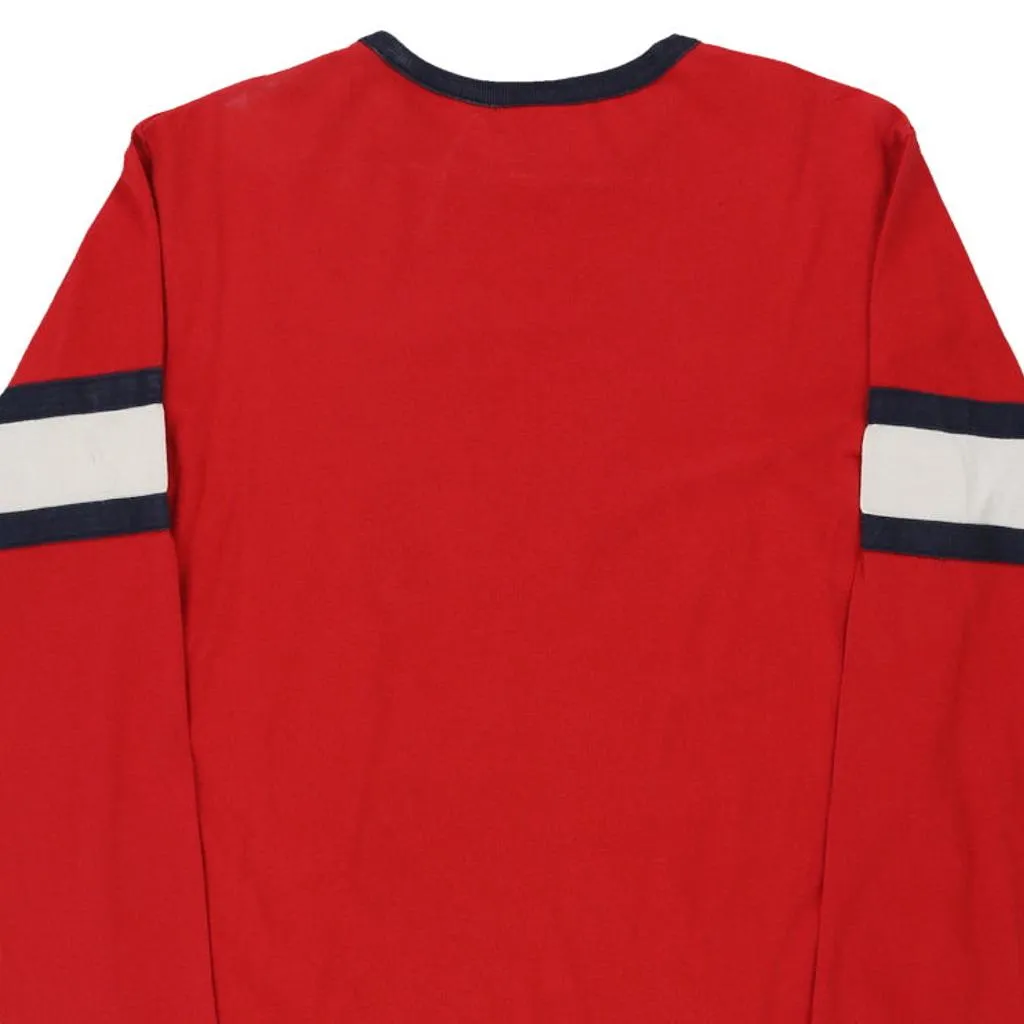 Age 12-13 Oregon Track Club Nike Graphic Long Sleeve T-Shirt - Large Red Cotton