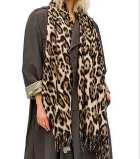 Animal Print Oblong Scarf