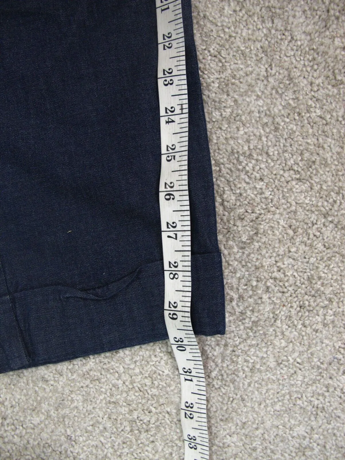 Ann Taylor Womens  Straight Leg Chino Pant Pockets Mid Rise Blue Size 8P