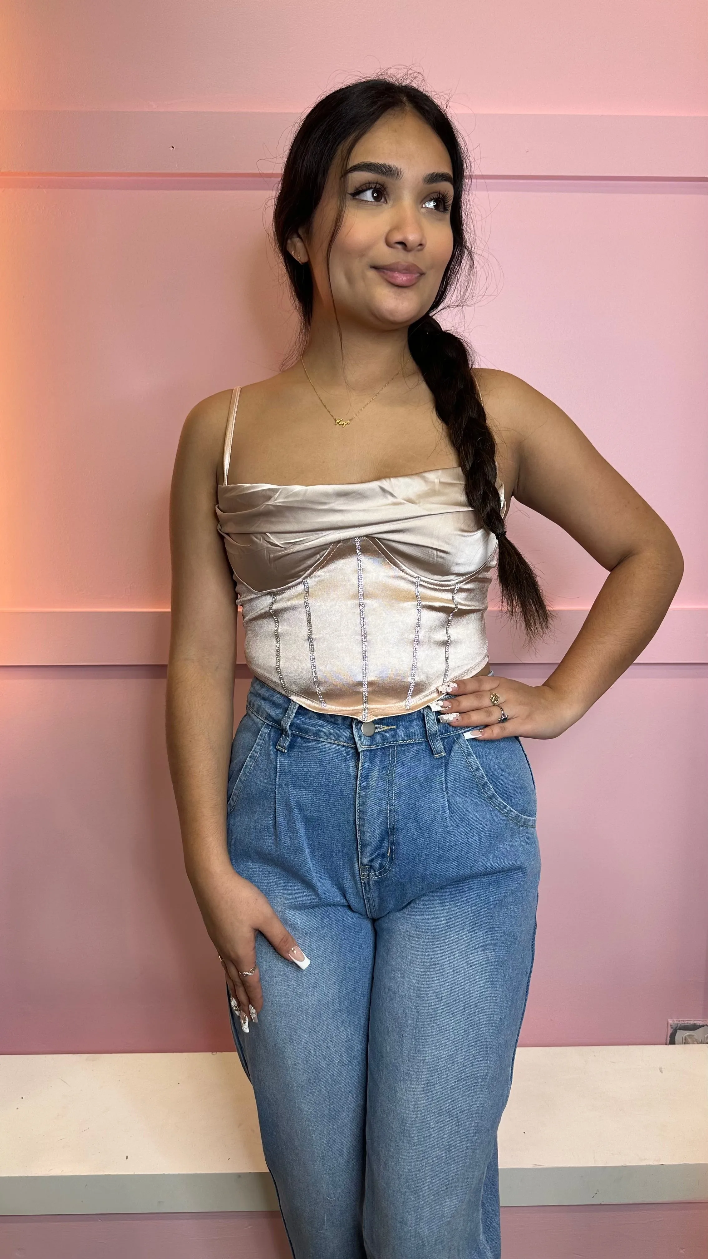 Ariel Satin Top