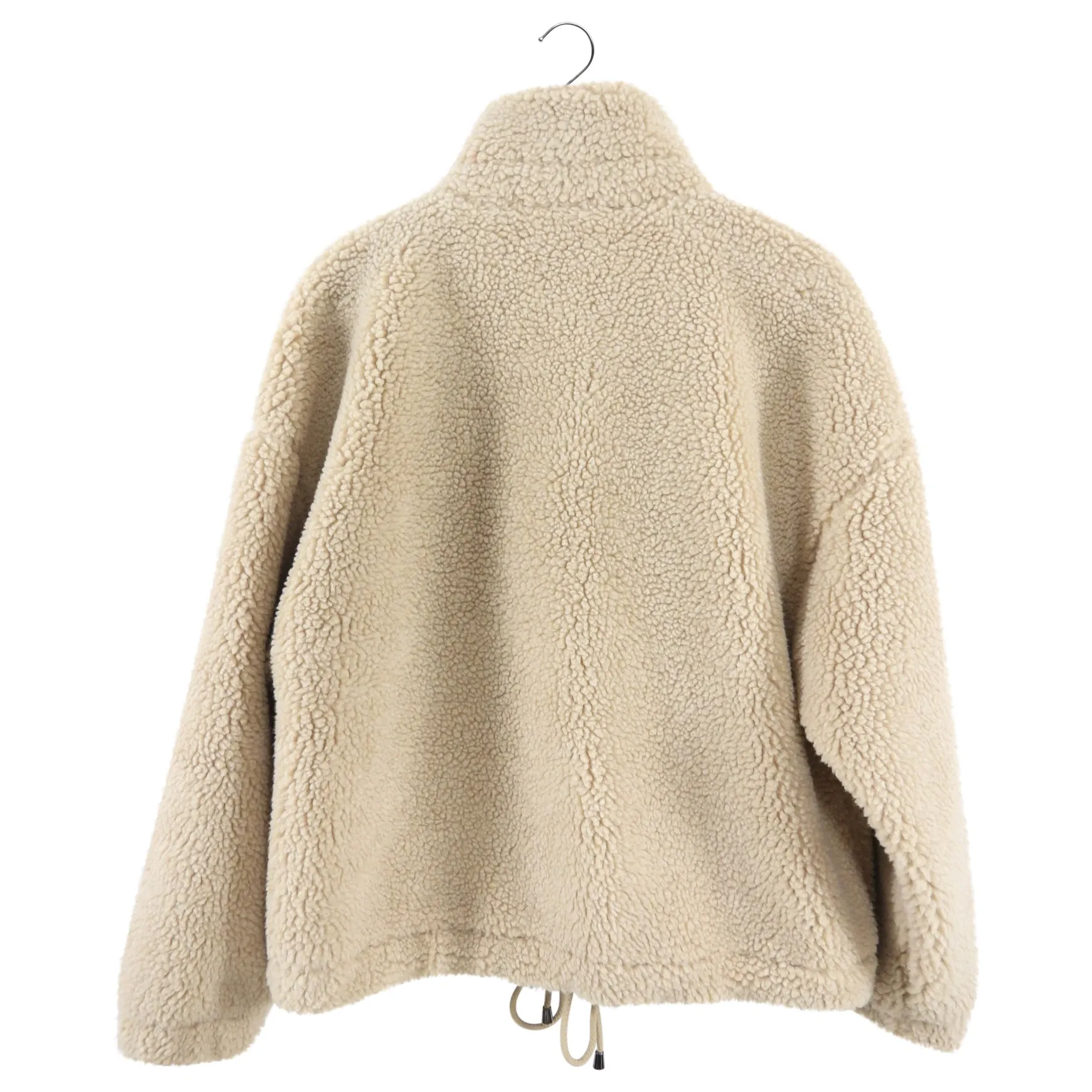 BA&SH Beige Sherpa Sanja Teddy Jacket - S