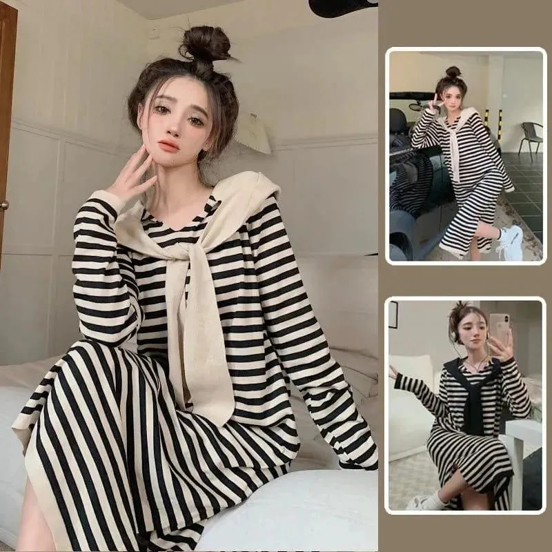 Babydoll Dress with Neck Free Size - BDY587