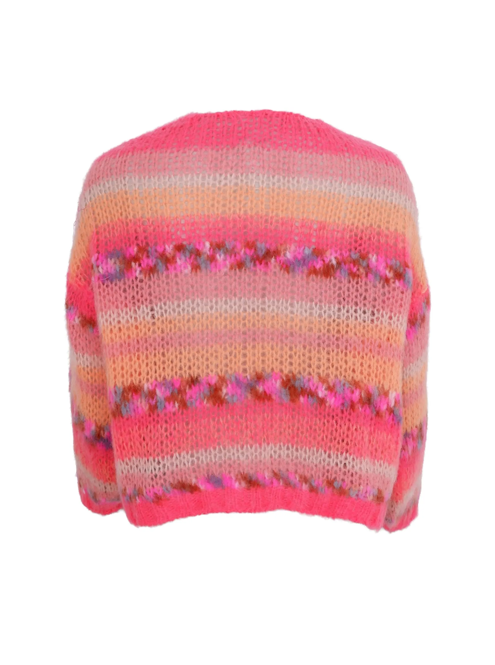 BCLAGOON multi striped cardigan - Peach Multi
