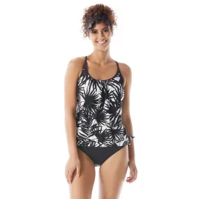 Beach House Sport: Seaside Palm Triumph Double Layer Tankini Top