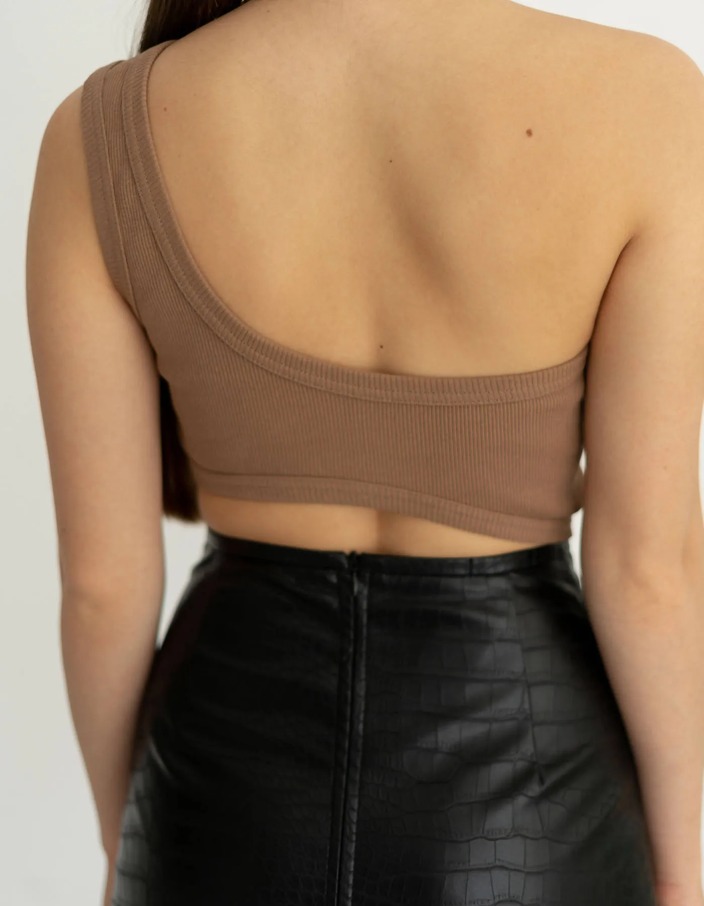 Beige Jersey Top