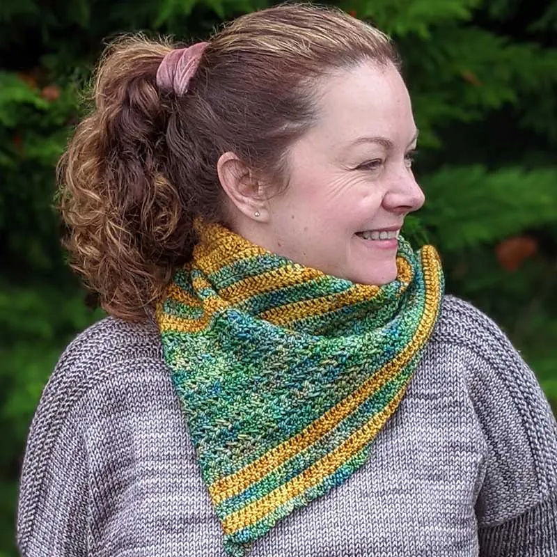 Betwixtmas Crocheted Shawl 2021 - Burnished in Fyberspates DK - by Lynne Rowe