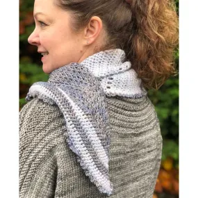 Betwixtmas Knitted Shawl 2021 - Heavenly in Fyberspates DK - by Lynne Rowe