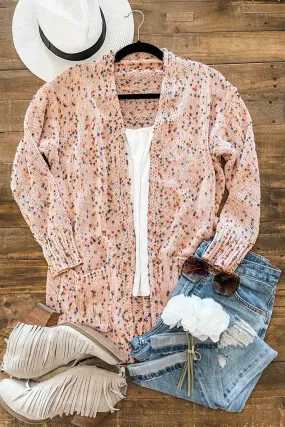BLAKELEY Miley Dot Cardigan Peach