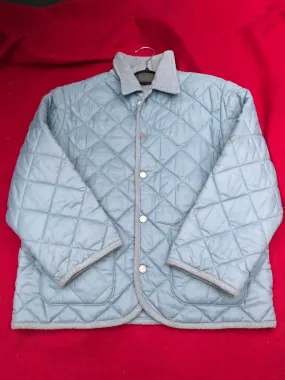 Blue quilted coat age 6 FREE POSTAGE🟢