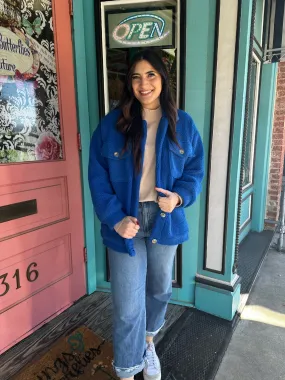 Blueberry Sherpa Jacket