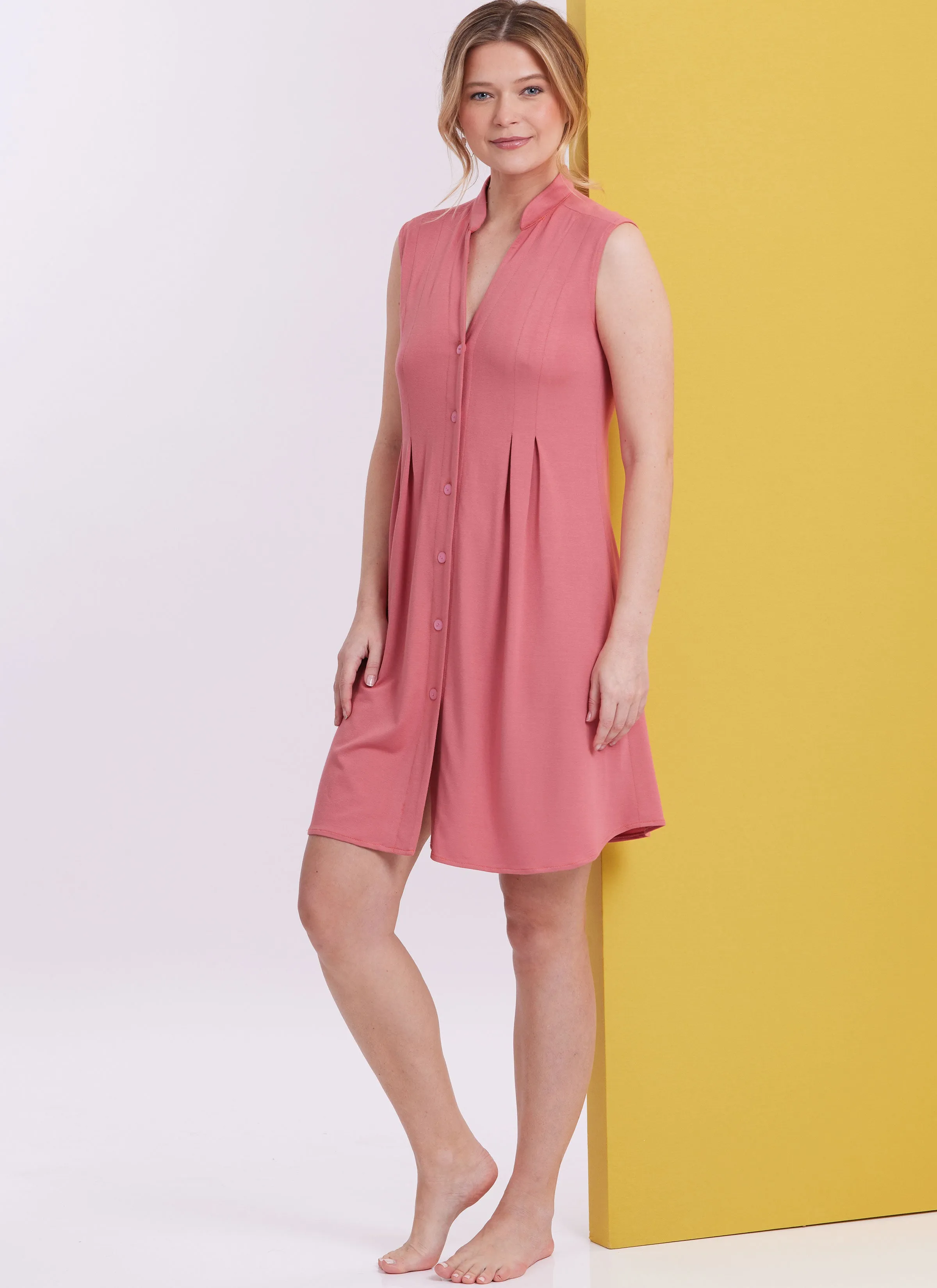 Butterick sewing pattern 6945 Knit Lounge Top, Dress and Pants