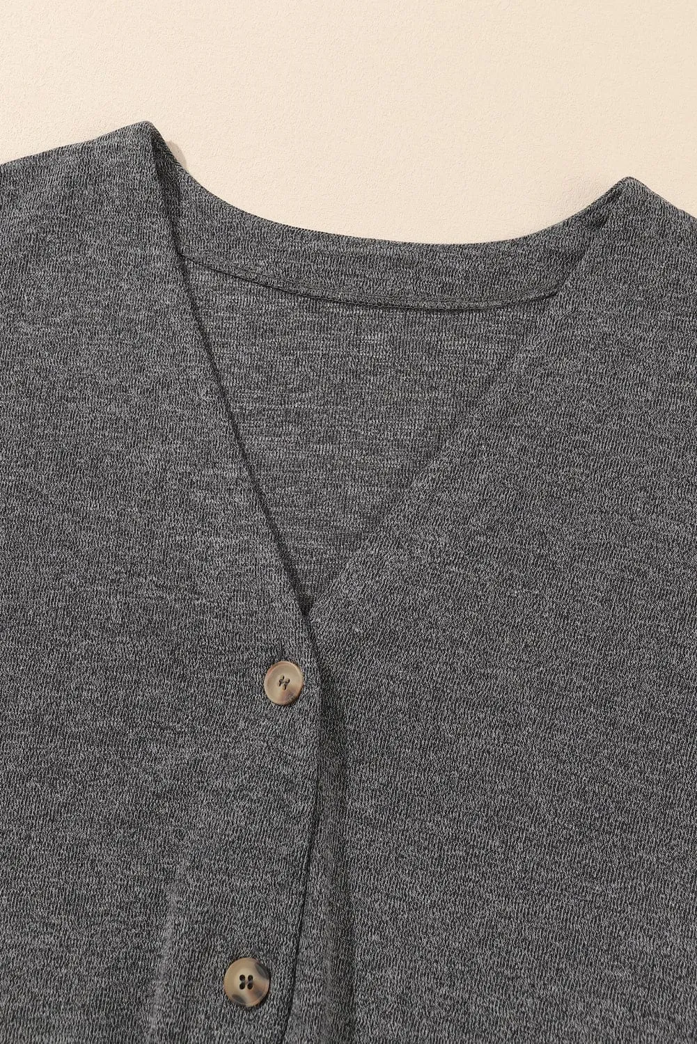 Button-Front Cardigan Sweater
