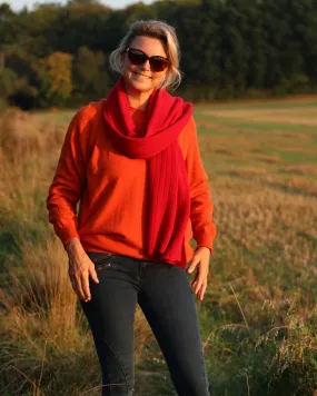 Cashmere Blend Raglan Sleeve Jumper