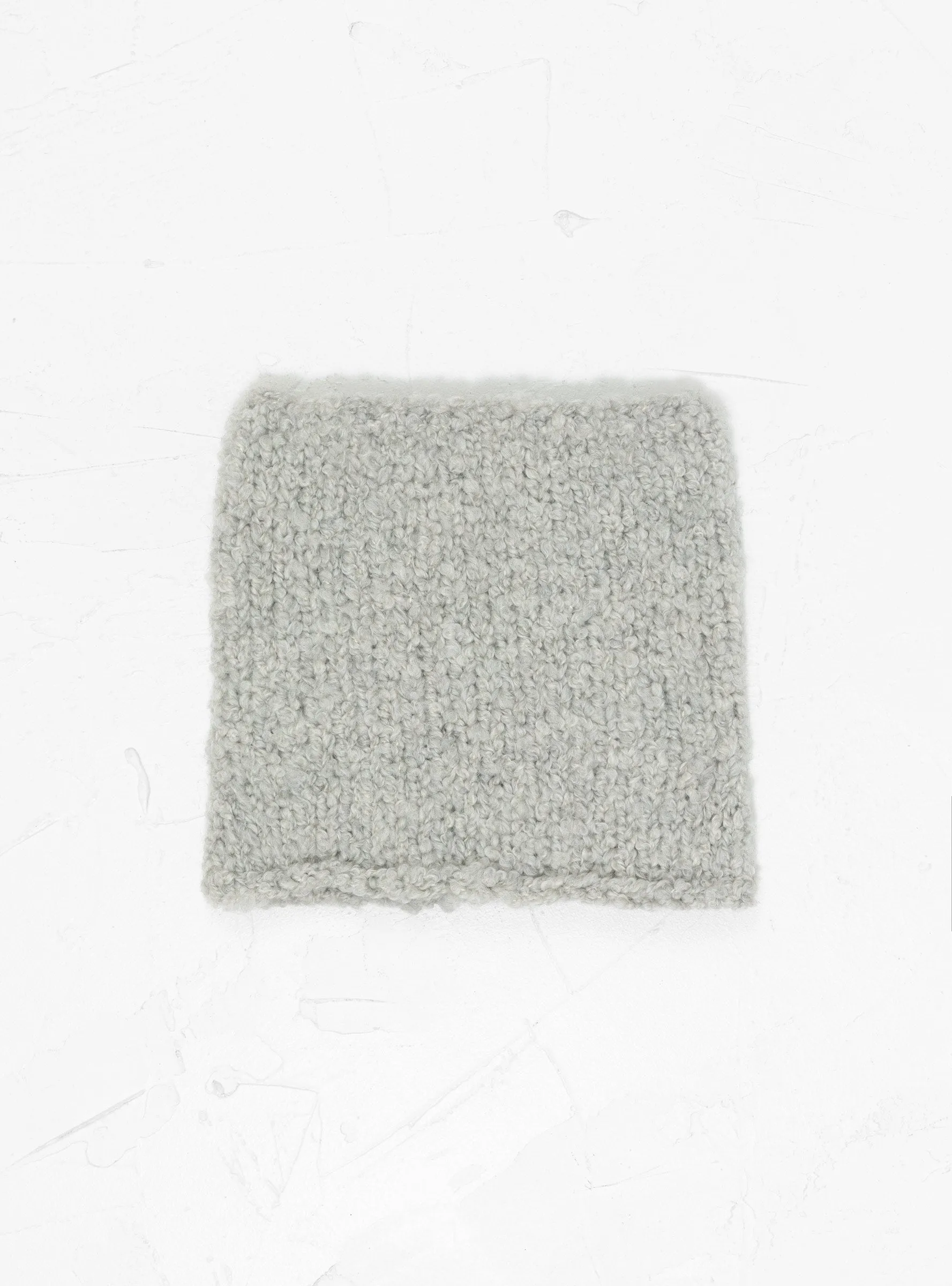 Cashmere Snood with Collar Light Grey