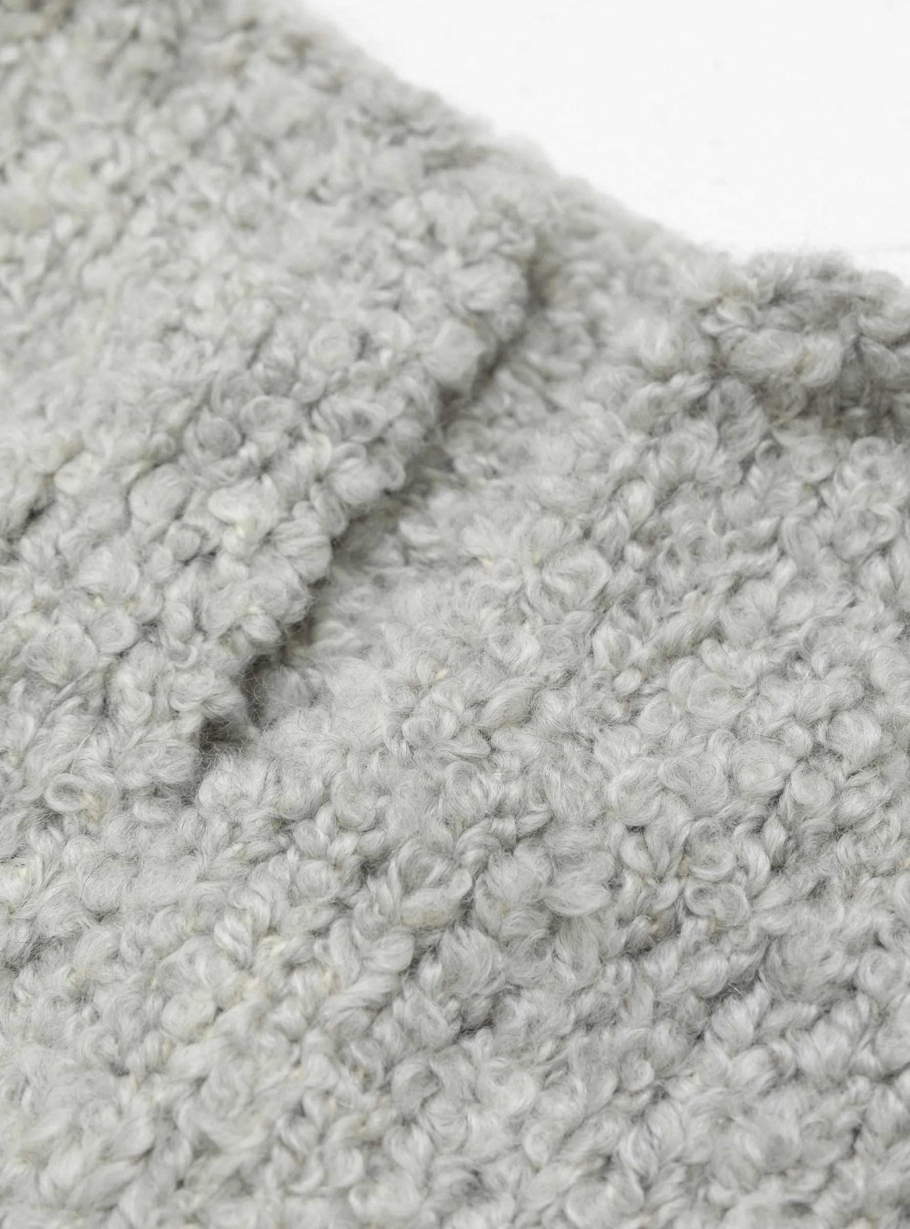 Cashmere Snood with Collar Light Grey