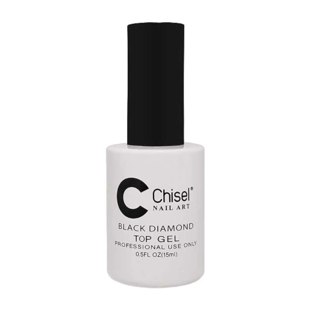 Chisel Gel Top Coat - Black Diamond 0.5oz