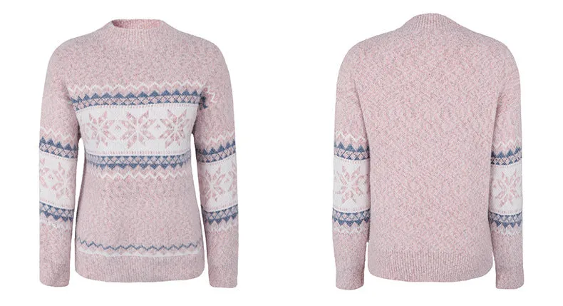 Christmas 🎄 Christmas Gifts 🎄 Semi-turtleneck Snowflake Knitted Sweater