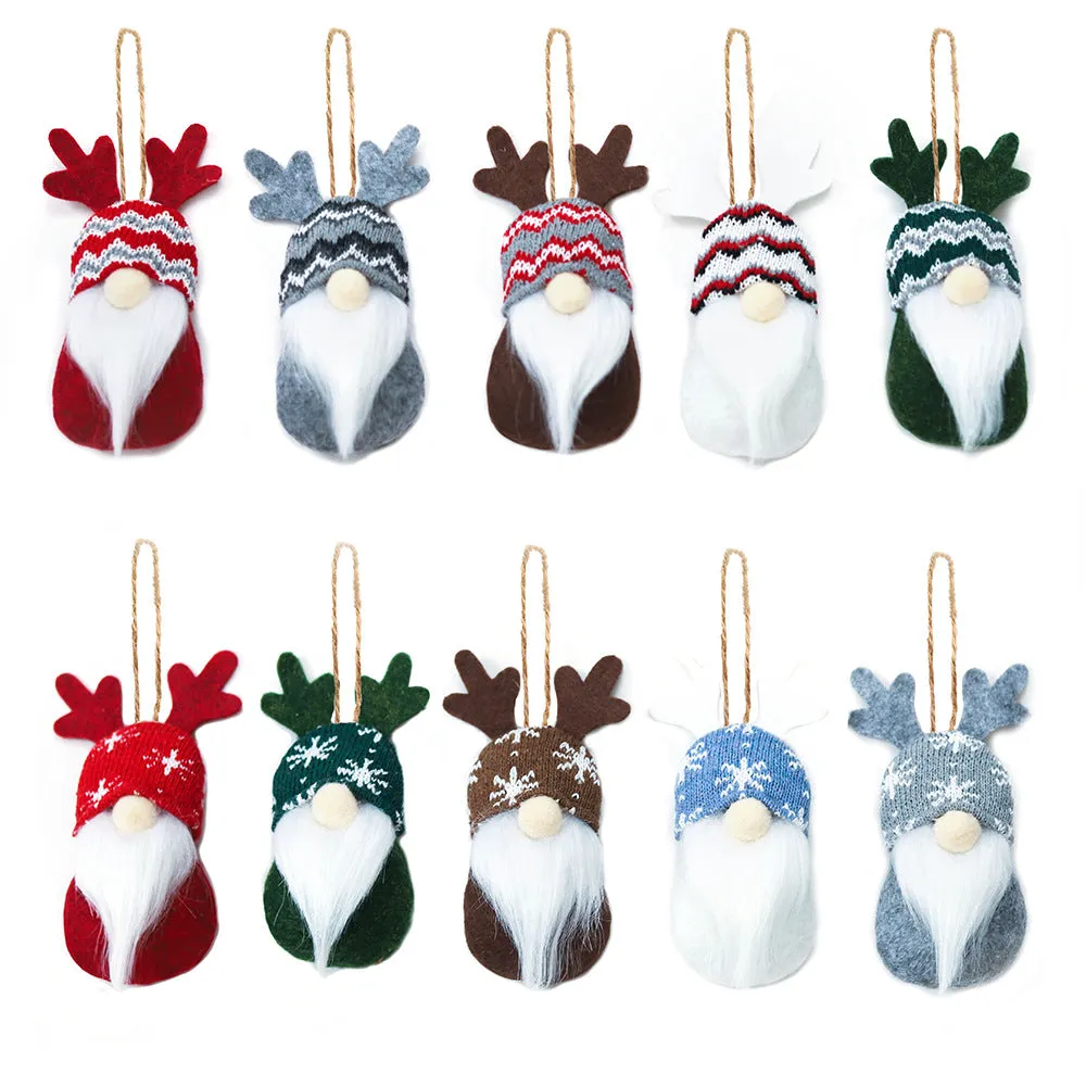 Christmas Decoration Supplies Knitted Faceless Doll Forest Old Man Doll Pendant Christmas Tree Pendant