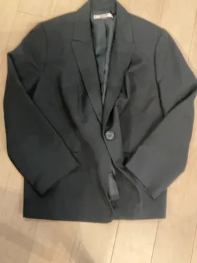 {{ClientCode}} BLACK Jones Studio ONE BUTTON BLAZER, 18W
