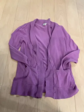 {{ClientCode}} PURPLE CIELO OPEN CARDIGAN, M