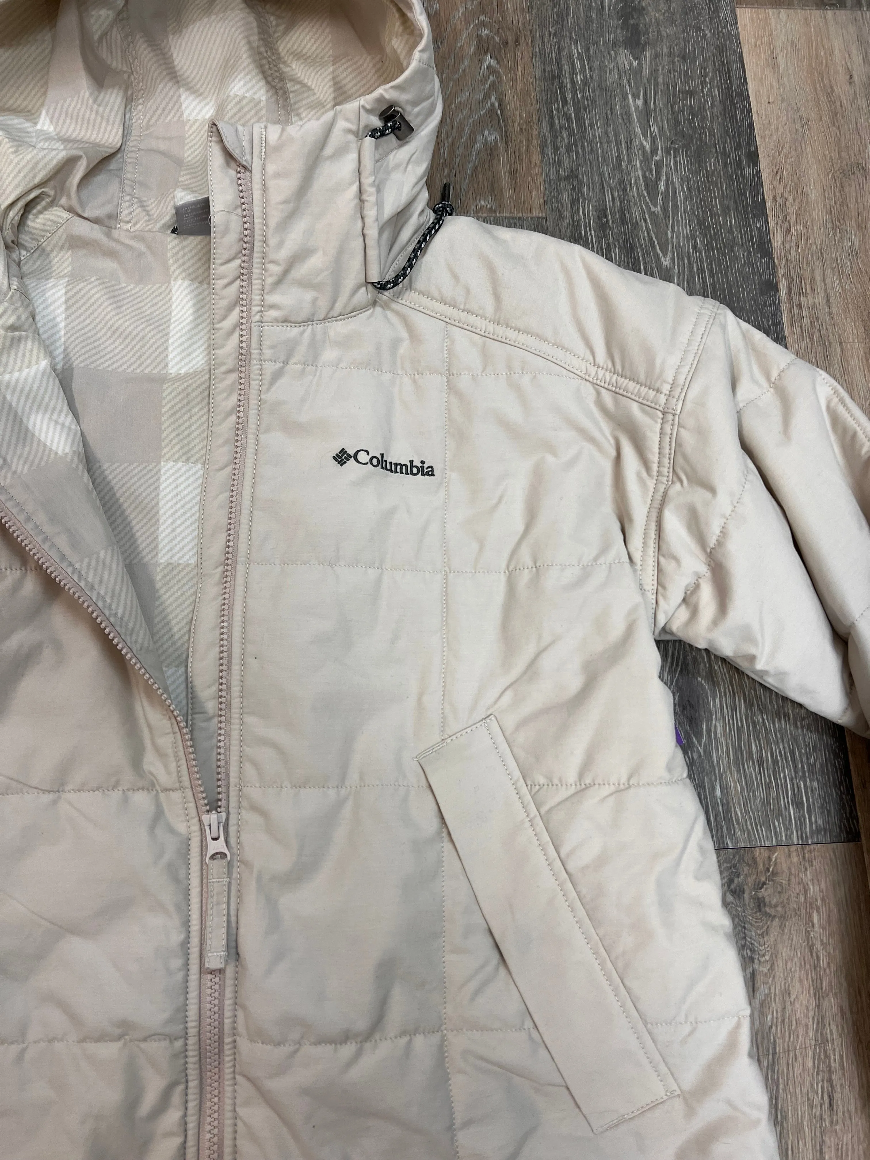 Coat Puffer & Quilted By Columbia In Cream, Size: M