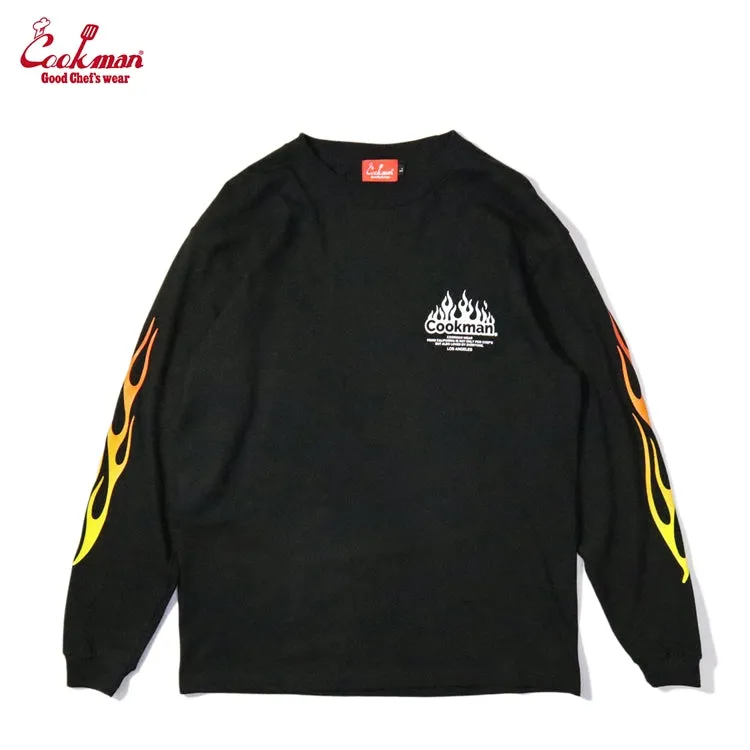 Cookman Long Sleeve Tees - Grill : Black