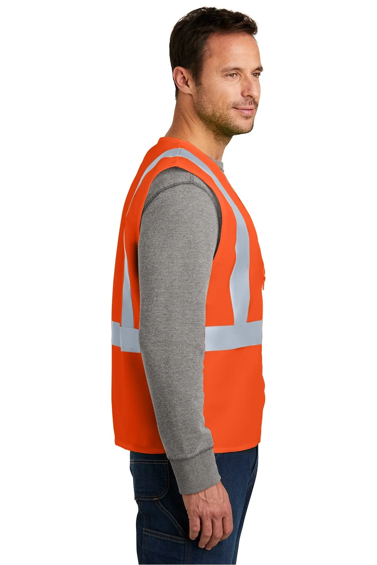 CornerStone ANSI 107 Safety Vest, Safety Orange/ Reflective
