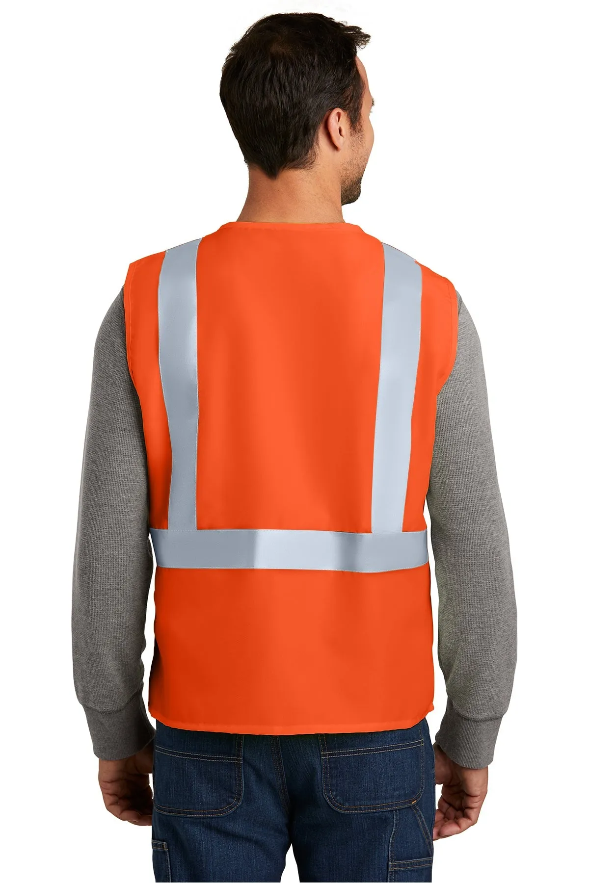 CornerStone ANSI 107 Safety Vest, Safety Orange/ Reflective