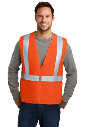 CornerStone ANSI 107 Safety Vest, Safety Orange/ Reflective