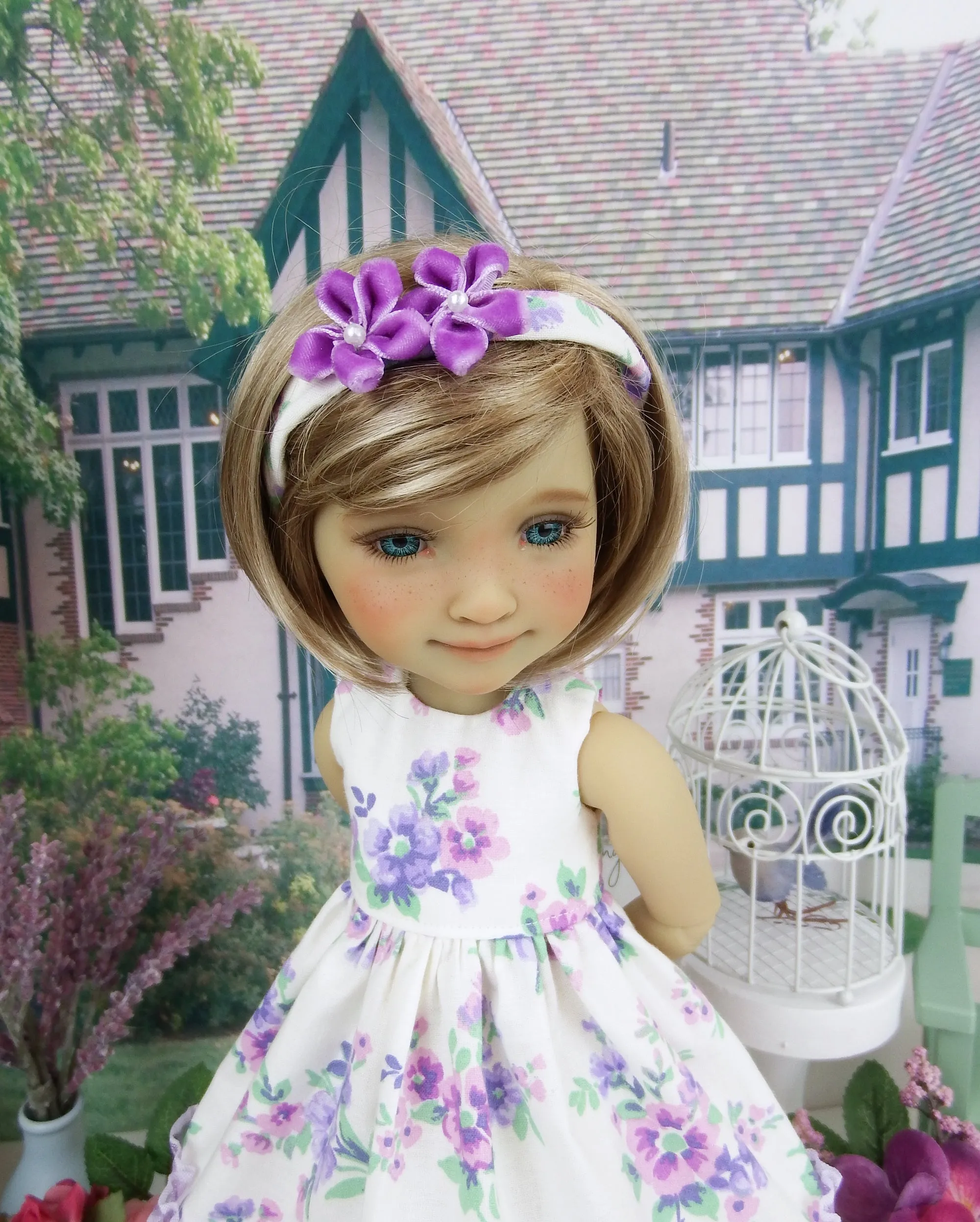 Countryside in Spring - dress and sweater with shoes for Ruby Red Fashion Friends doll