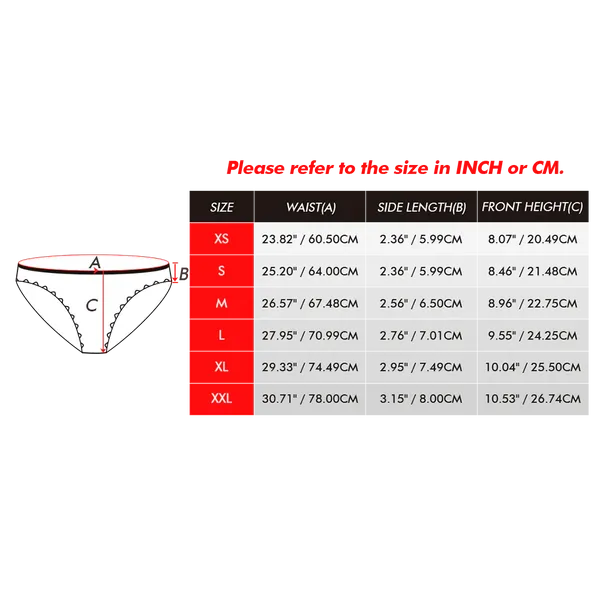Custom Face King and Queen Couple Underwear Personalized Underwear Valentine's Day Gift
