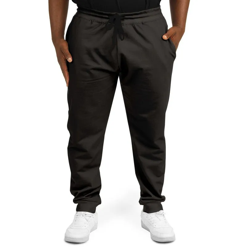Deep Dark Brown Joggers | Unisex | with PLUS sizes | Deep Dark Pale Pastel Brown | C60M60Y60K80