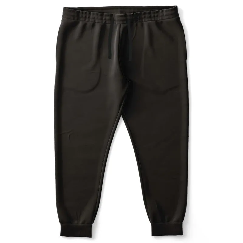 Deep Dark Brown Joggers | Unisex | with PLUS sizes | Deep Dark Pale Pastel Brown | C60M60Y60K80
