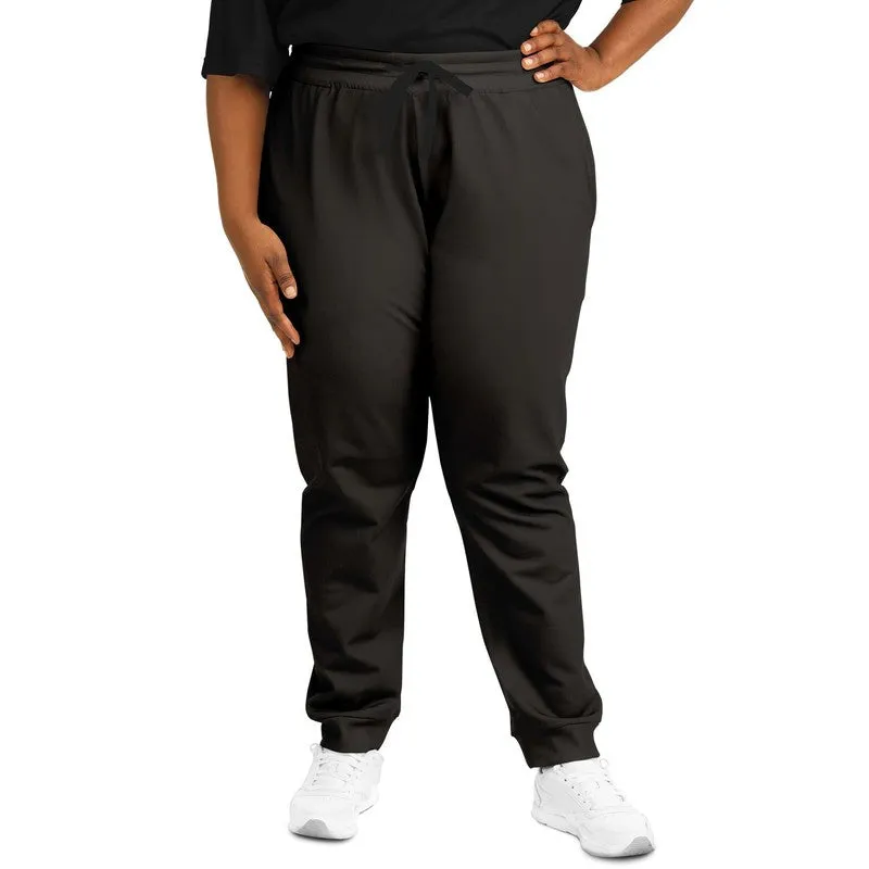 Deep Dark Brown Joggers | Unisex | with PLUS sizes | Deep Dark Pale Pastel Brown | C60M60Y60K80