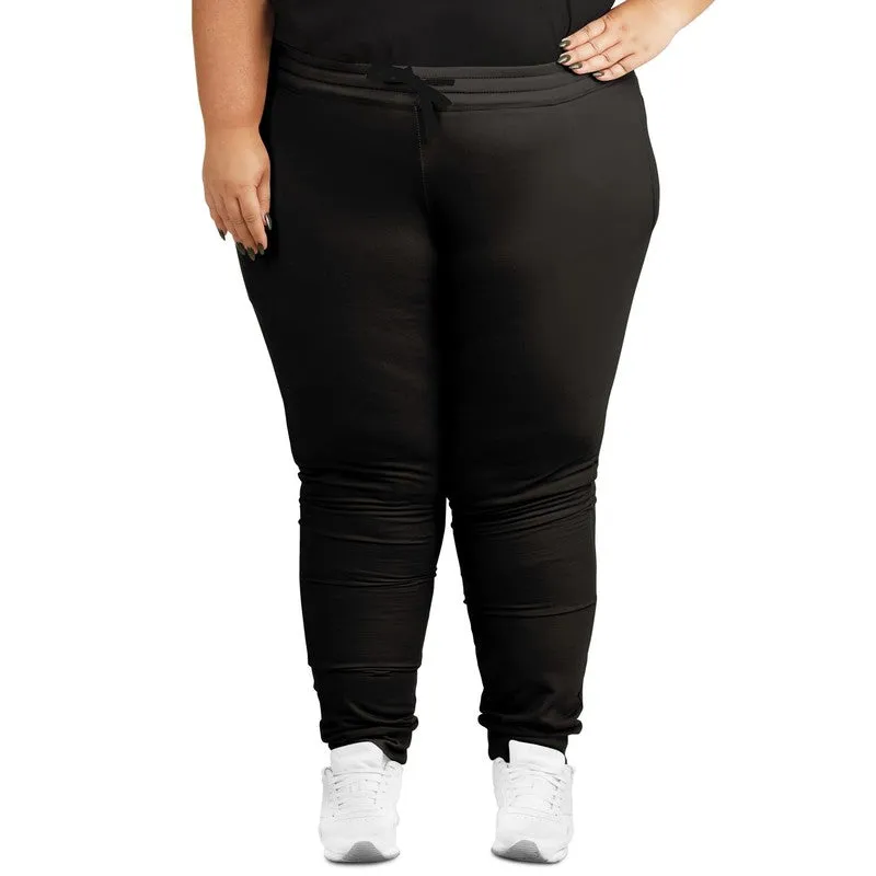 Deep Dark Brown Joggers | Unisex | with PLUS sizes | Deep Dark Pale Pastel Brown | C60M60Y60K80