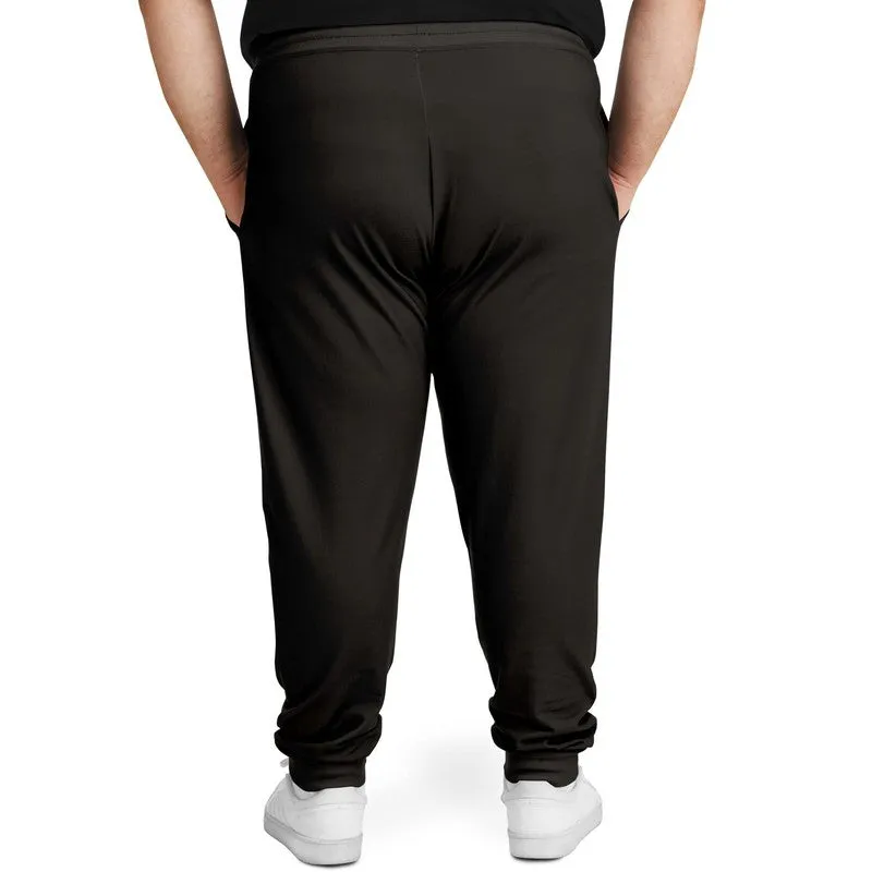 Deep Dark Brown Joggers | Unisex | with PLUS sizes | Deep Dark Pale Pastel Brown | C60M60Y60K80