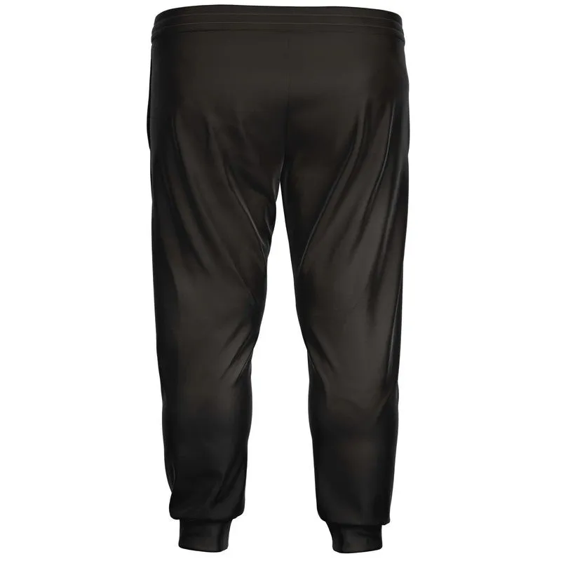 Deep Dark Brown Joggers | Unisex | with PLUS sizes | Deep Dark Pale Pastel Brown | C60M60Y60K80