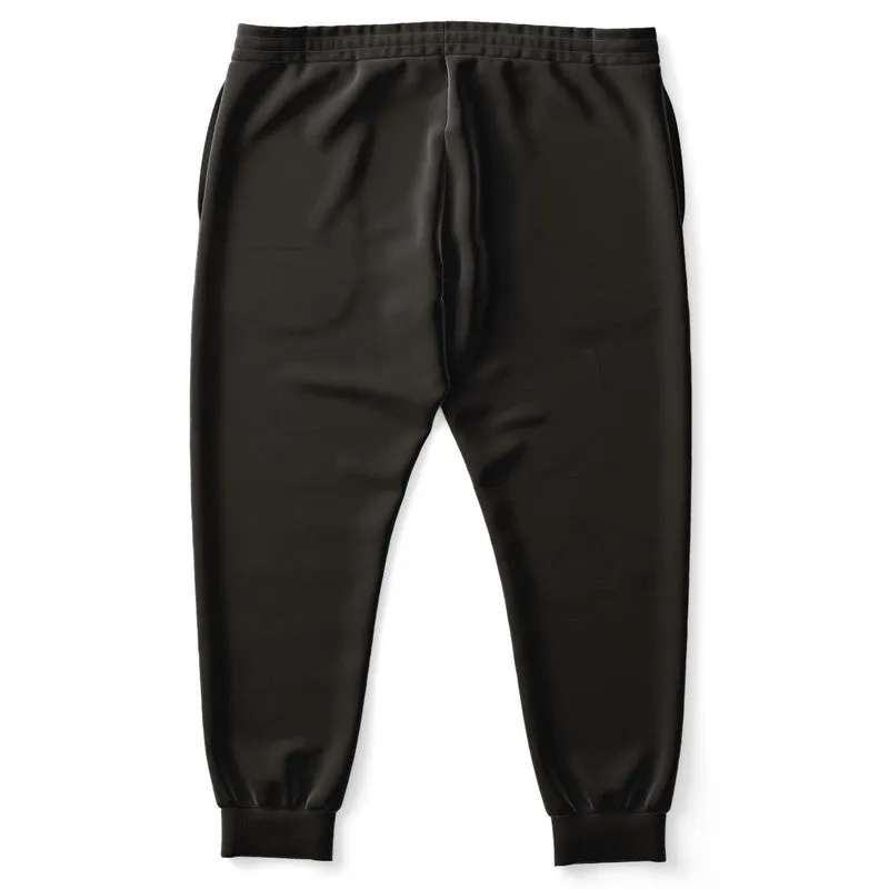 Deep Dark Brown Joggers | Unisex | with PLUS sizes | Deep Dark Pale Pastel Brown | C60M60Y60K80